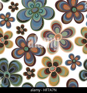 Tiny floral pattern senza giunture Illustrazione Vettoriale