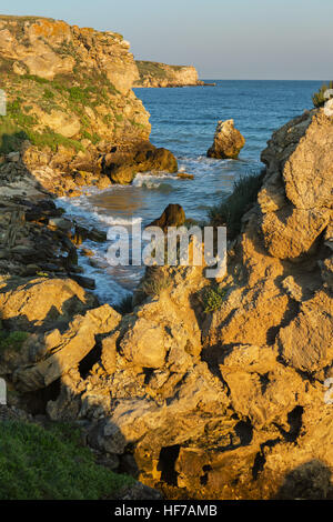 Generali beach all'alba. Regionale Karalar landscape park in Crimea. Foto Stock