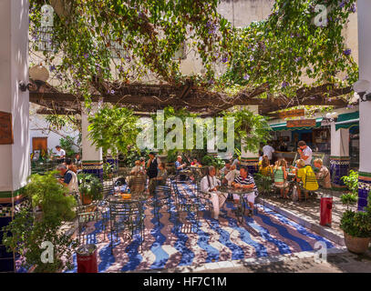 Cortile di La Marina Ristorante nella Habana Vieja, Havana, Cuba Foto Stock