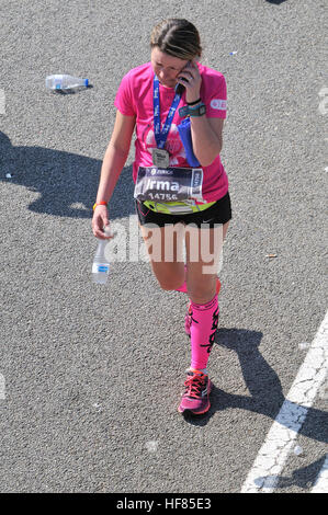 Maratona di Urban, Barcellona, in Catalogna, Spagna. Foto Stock