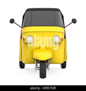 Giallo Auto Rickshaw Foto Stock