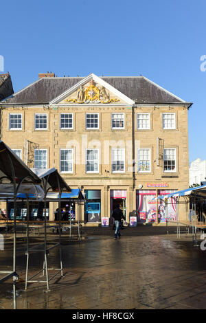 Mansfield market place nel Nottinghamshire,UK. Foto Stock