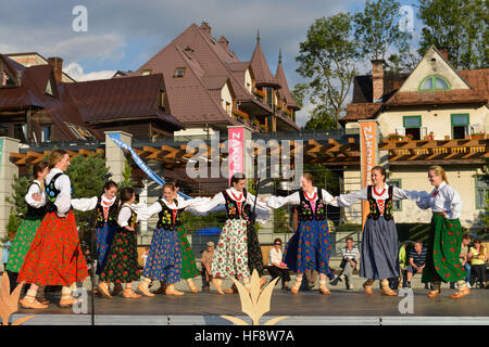 Festival der Bergfolklore, Zakopane, Polen , Festa della montagna folklore, Polonia Foto Stock