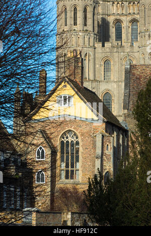 Cattedrale di Ely in Cambridgeshire. In Inghilterra. Foto Stock