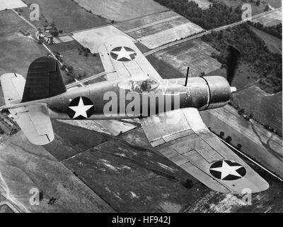Brewster F3A-1 Corsair in volo 1943 Foto Stock