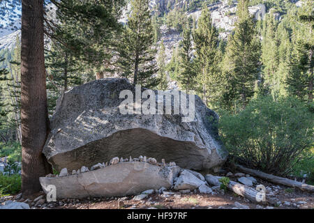 Su John Muir Trail, Kings Canyon National Park, California, Stati Uniti d'America, America del Nord Foto Stock