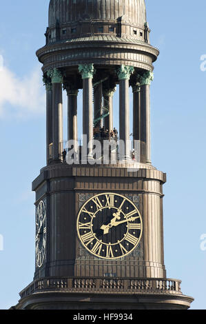 Torre, St. Michaelis Kirche (St. Michael's Chiesa) in Amburgo Foto Stock