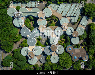 Vista aerea, vista dall'alto, Università di Essen-Duisburg, Duisburg, distretto della Ruhr, Nord Reno-Westfalia, Germania Foto Stock