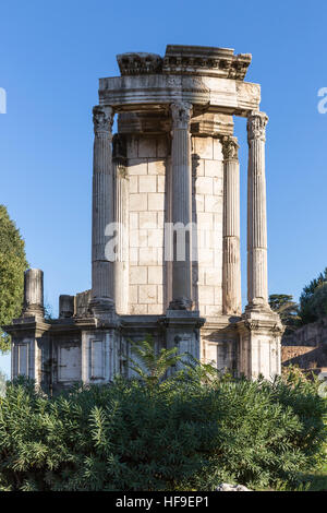 Tempio di Vesta, Foro Romano, Roma, Italia Foto Stock