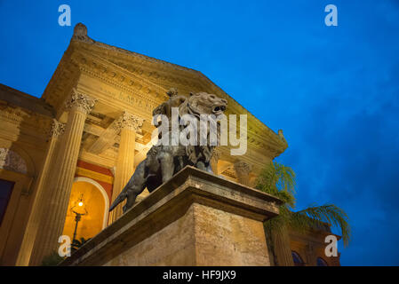 Teatro Massimo, Palermo, Sicilia, Italia, Europa Foto Stock