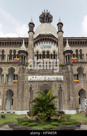 La ferrovia: la malese Adminstration Office (KTM Berhad) a Kuala Lumpur Foto Stock