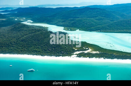 Whitsunday Islands, Whitehaven Beach, Queensland, Australia Foto Stock