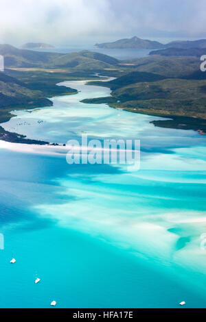 Whitsunday Islands, Whitehaven Beach, Queensland, Australia Foto Stock