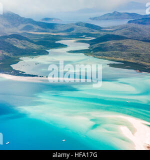 Whitsunday Islands, Whitehaven Beach, Queensland, Australia Foto Stock