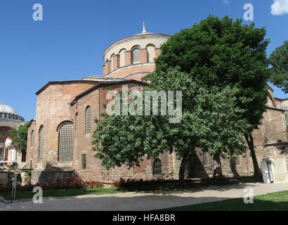 Hagia Irene - un ex chiesa ortodossa orientale nel palazzo Topkapi complessa, Istanbul, Turchia Foto Stock