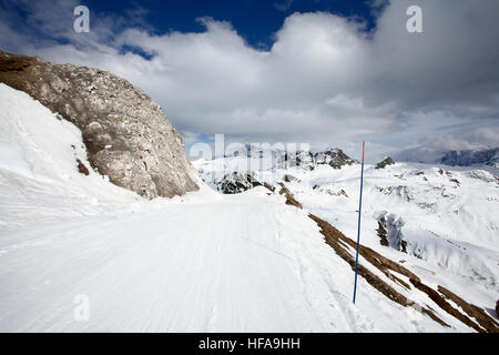 Les Arcs è una stazione sciistica situata nella regione della Savoia, Francia, nella Valle Tarentaise città di Bourg-Saint-Maurice. Foto Stock