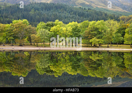 Loch Lubnaig Trossachs Parco Nazionale di Strathyre Scozia Scotland Foto Stock