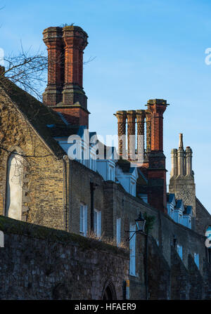 Camini in Ely centro citta'. Cambridgeshire. Regno Unito Foto Stock