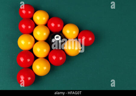 8 Ball biliardo o biliardo inglese Foto Stock