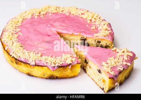 Cheesecake con frutta secca e smalto Foto Stock