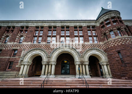 Hall di Austin, alla scuola di diritto di Harvard, a Cambridge, Massachusetts. Foto Stock