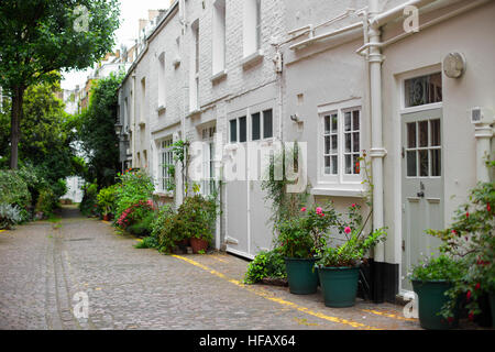 Londra Mews Case in South Kensington Foto Stock