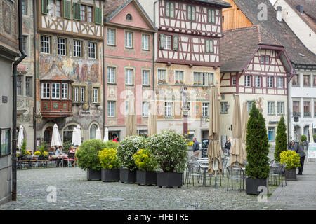 Stein am Rhein, Schaffhausen, Svizzera Foto Stock