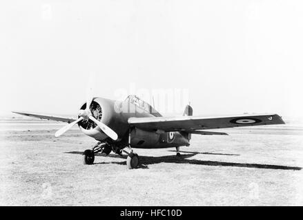 Grumman Martlet IV su NAS Anacostia il 21 aprile 1942 Foto Stock