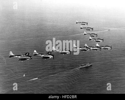 La SBD intrepida sulla USS Enterprise (CV-6) 1944 Foto Stock