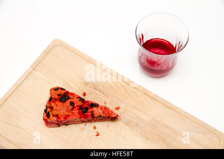 Schiaccia briaca (torta ubriaco) dall'Isola d'Elba, Italia Foto Stock