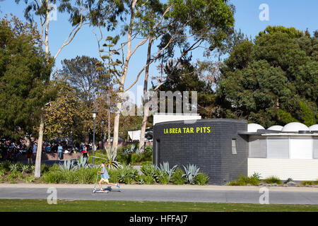 La Brea Tar Pits Los Angeles Foto Stock