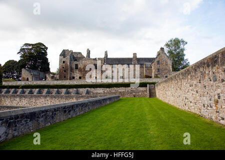 Castello di Aberdour motivi Foto Stock
