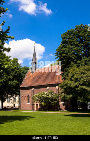 Germania, Herne, il palazzo cappella del castello moated Struenkede, la cappella è il più antico edificio di Herne. Foto Stock