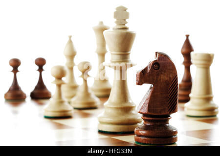 Gioco di scacchi Foto Stock