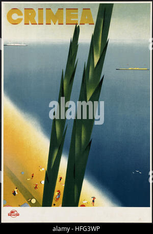 Viaggi Vintage Poster - Crimea Foto Stock