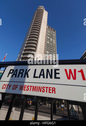 London Hilton on Park Lane Foto Stock
