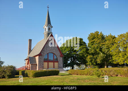 La chiesa commemorativa, Grand Pre, Annapolis Valley, Nova Scotia, Canada Foto Stock