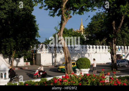 Golden Mountain di Wat Saket. Foto Stock