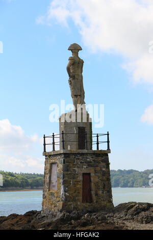 Signore Nelsons monumento in Menai Straits, Anglesey Foto Stock