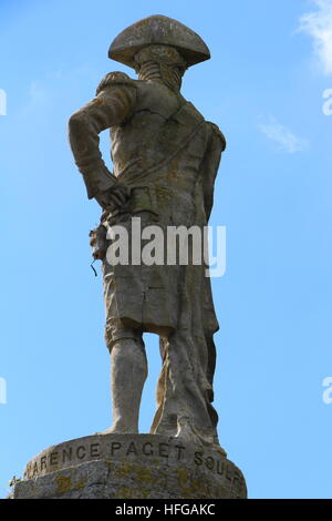 Signore Nelsons monumento in Menai Straits, Anglesey Foto Stock