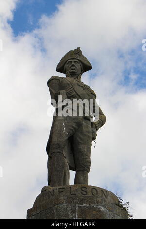 Signore Nelsons monumento in Menai Straits, Anglesey Foto Stock