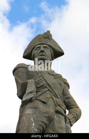 Signore Nelsons monumento in Menai Straits, Anglesey Foto Stock