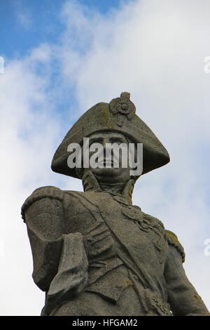 Signore Nelsons monumento in Menai Straits, Anglesey Foto Stock