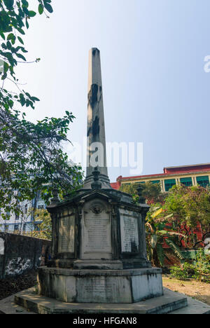 Kolkata (Calcutta, Kalkutta): Monumento alla "buco nero di Calcutta', West Bengal, Westbengalen, India Foto Stock