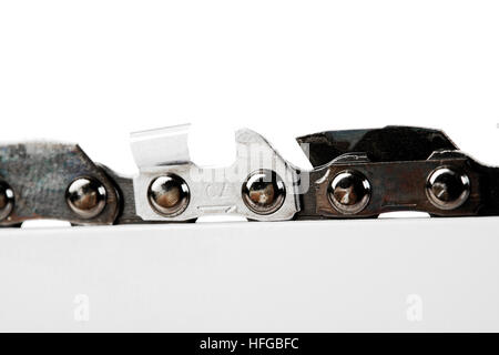 Sega a nastro, primo piano Foto Stock