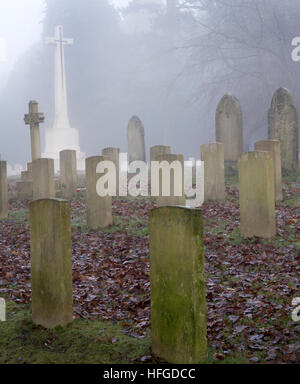 Netley Cimitero Militare, Netley Abbey, Hamble, nr Southampton, Hampshire, Inghilterra, Regno Unito. Foto Stock