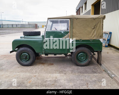 Land Rover Serie uno breve base ruota Foto Stock