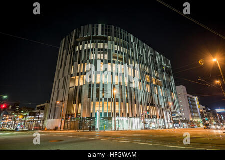 Vetro di Toyama Art Museum, Toyama City, Prefettura di Toyama, Giappone Foto Stock