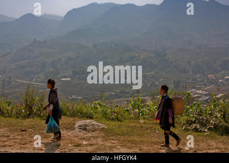 Tribù vita in Vietnam Foto Stock