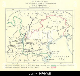 Immagine presa da pagina 191 di 'La Mappa di Europa dal Trattato, che mostra le varie politiche e i cambiamenti territoriali che hanno avuto luogo dal momento che la pace generale del 1814 (91). Con numerose mappe e note " immagine presa da pagina 191 di 'La Mappa di Europa Foto Stock